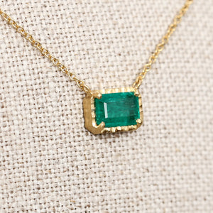 0.98ct Emerald necklace