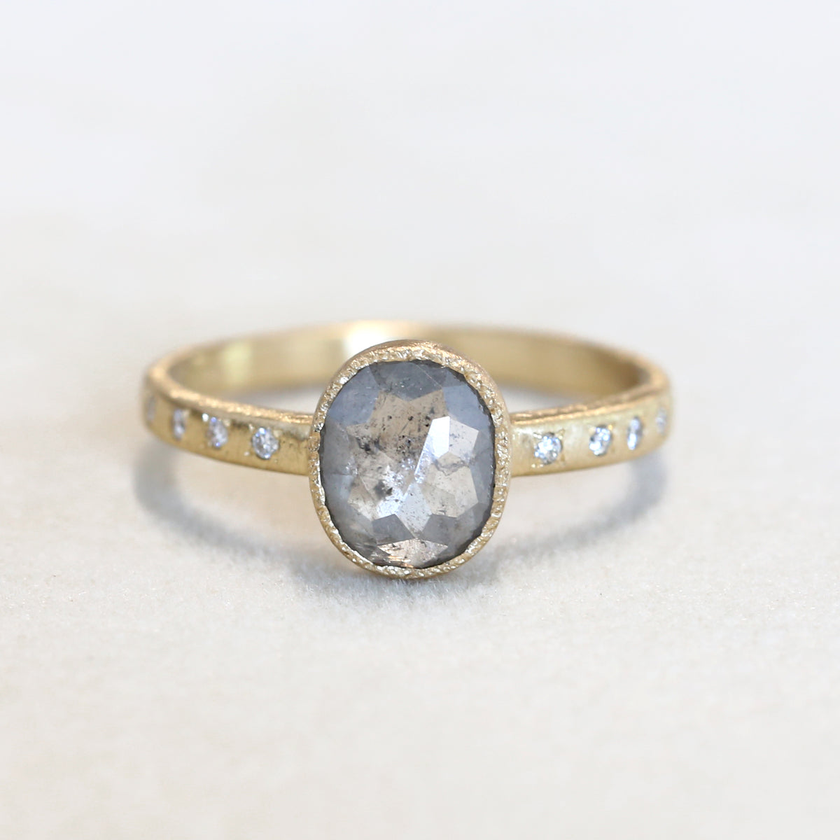 1.21ct grey diamond ring – Yasuko Azuma Jewelry