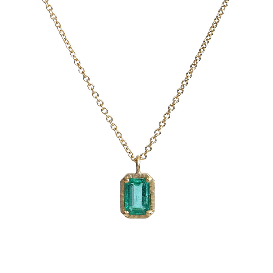 0.48ct Colombian Emerald necklace – Yasuko Azuma Jewelry