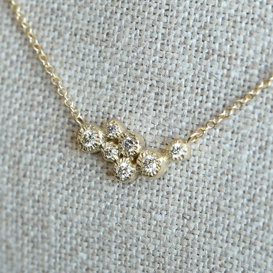7 diamond pendant necklace Clearance