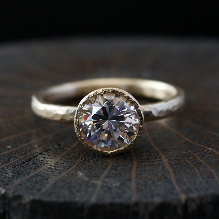 diamond bezel ring – Yasuko Azuma Jewelry - Main Image