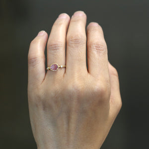 0.50ct Pink Sapphire Muguet Ring