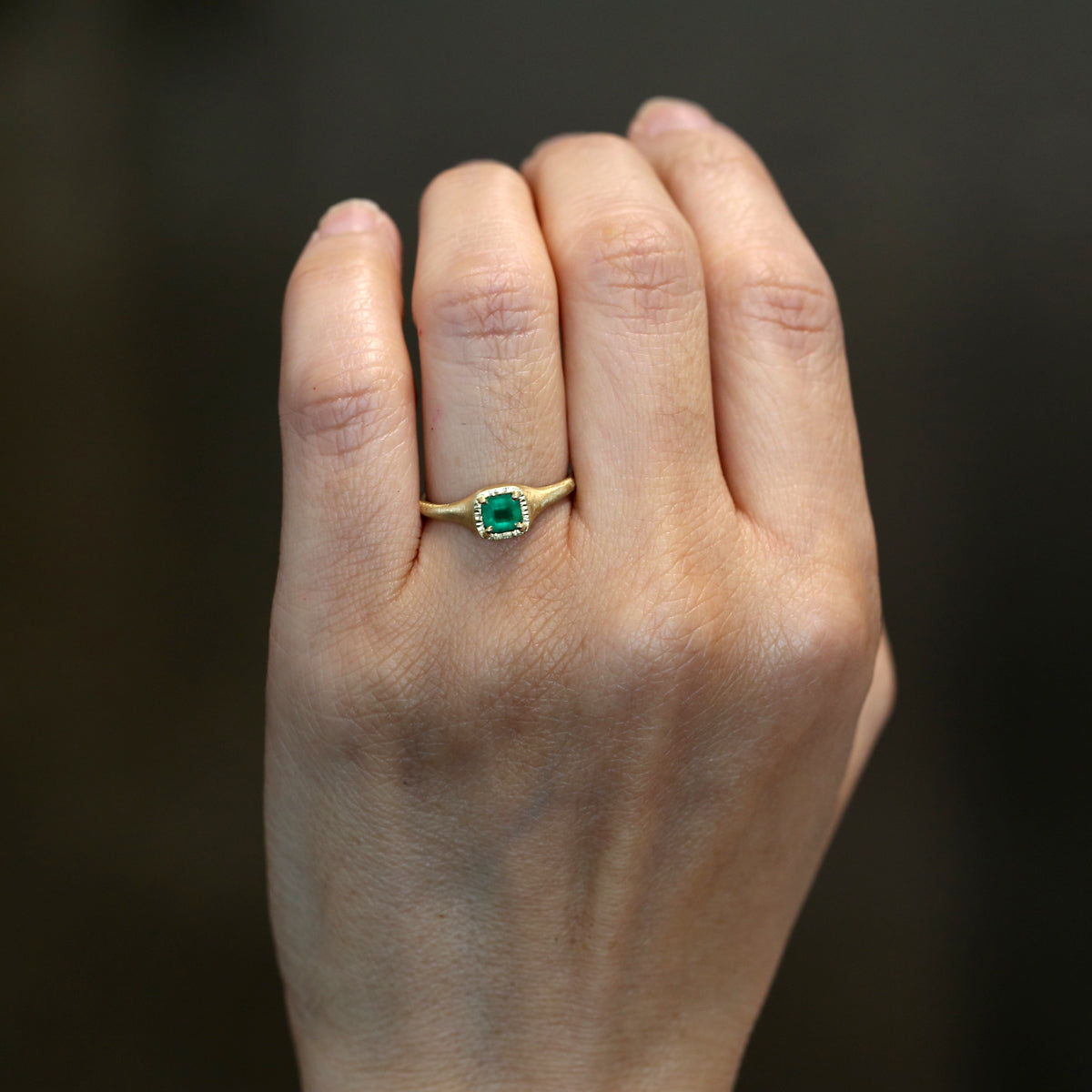 0.37ct Colombian Emerald  Ring