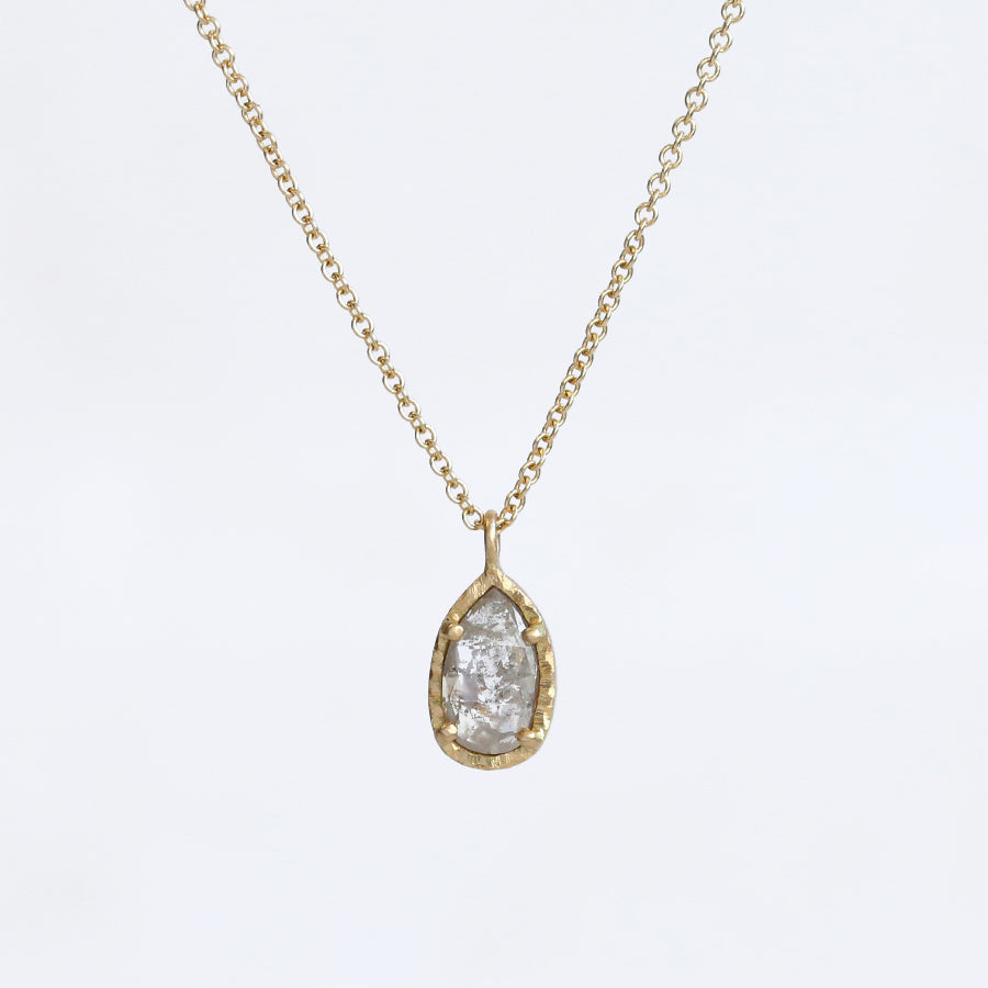 0.77ct Grey diamond necklace