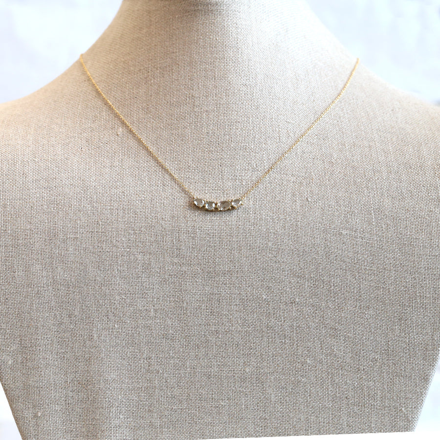 0.93ct Grey diamond necklace