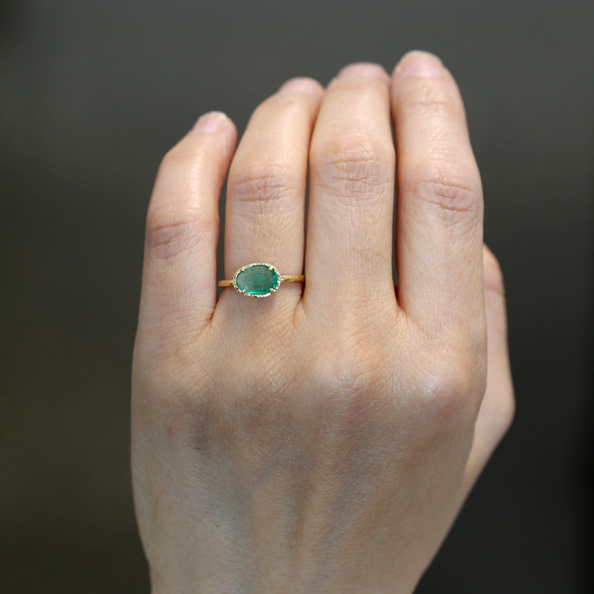 0.68ct Emerald  Ring