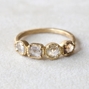 0.84ct 4 bezel diamond ring