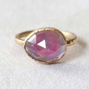 4.65ct Milky Pink Tourmaline Ring