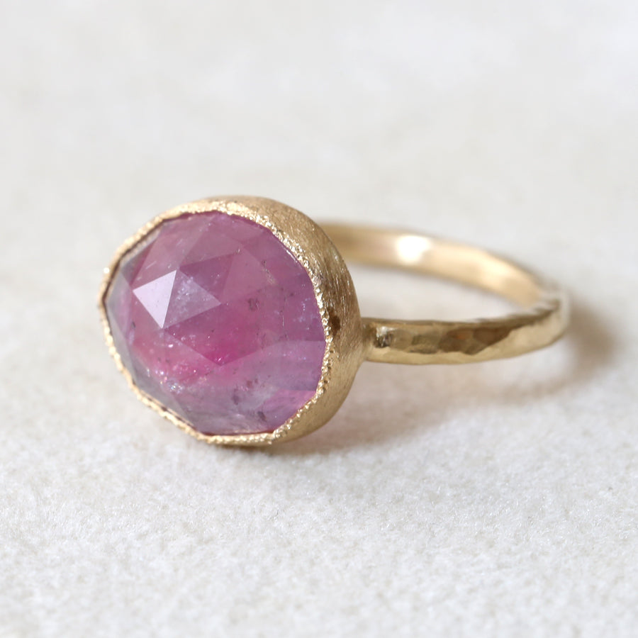 4.65ct Milky Pink Tourmaline Ring