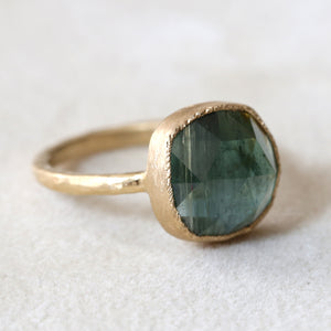 5.09ct Blue Green Tourmaline Ring