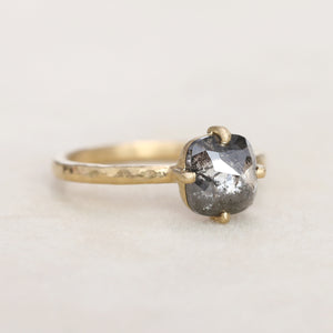 1.73 dark grey diamond ring