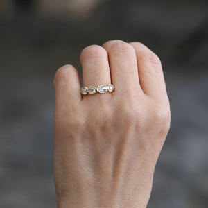 0.91ct quad bezel diamond ring