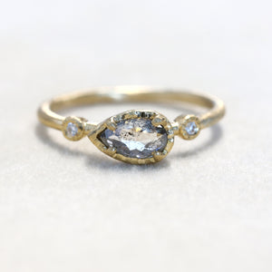 0.47ct grey diamond Muguet Ring