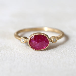 1.06ct Ruby Muguet Ring