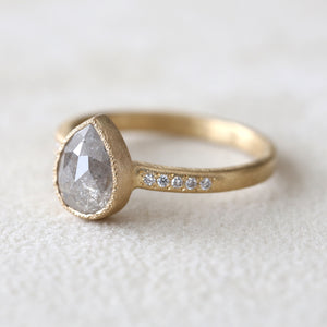 1.46ct grey diamond ring