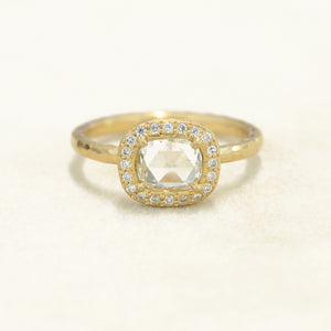 0.74ct colorless diamond ring