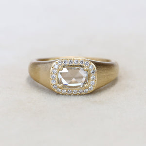 0.50ct colorless diamond Zen ring