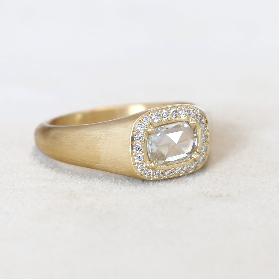 0.50ct colorless diamond Zen ring