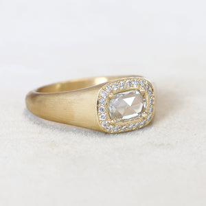 0.50ct colorless diamond Zen ring