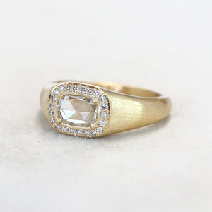 0.50ct colorless diamond Zen ring