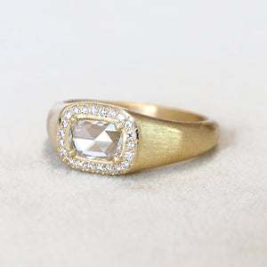 0.50ct colorless diamond Zen ring