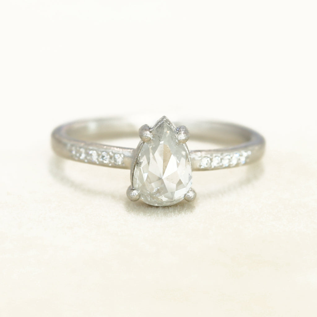 1.15ct grey diamond ring