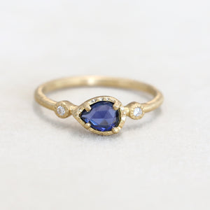 0.52ct Blue Sapphire Muguet ring