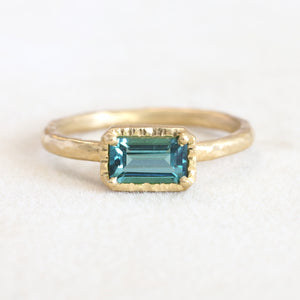 0.73ct Lagoon tourmaline ring