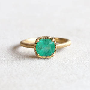 1.27ct Colombian emerald ring