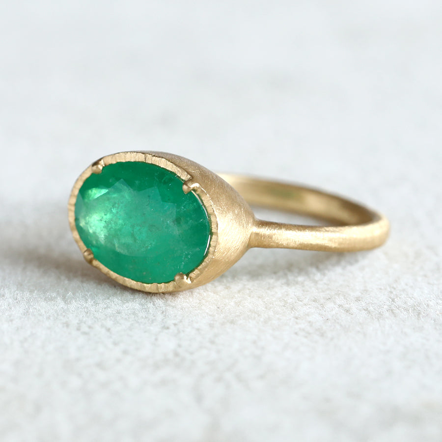2.79ct Colombian emerald ring