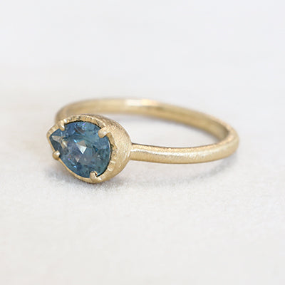 1.01ct Montana Sapphire ring