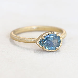 1.01ct Montana Sapphire ring