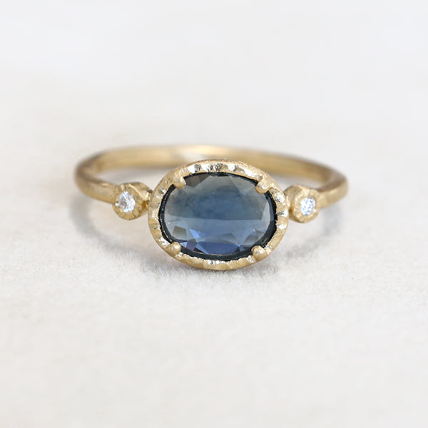 0.79ct Australian Sapphire Muguet ring