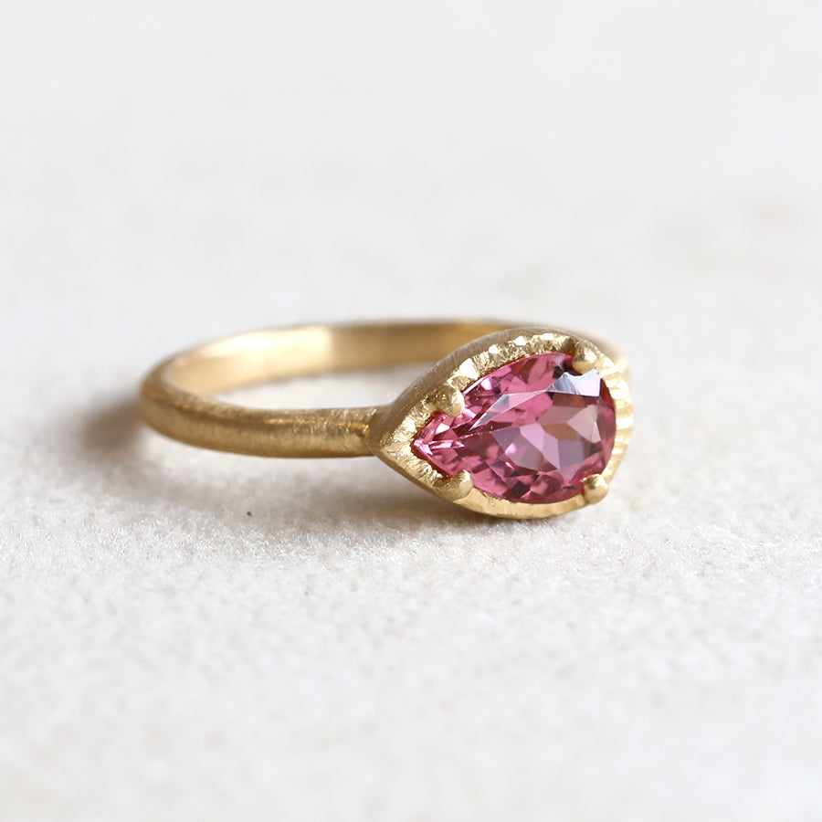 0.92ct Rose Tourmaline ring