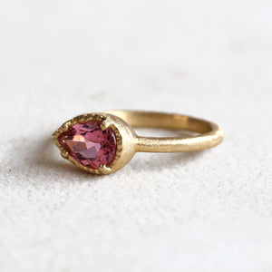 0.92ct Rose Tourmaline ring