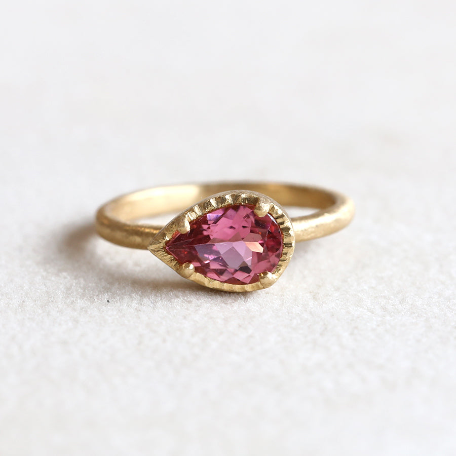 0.92ct Rose Tourmaline ring