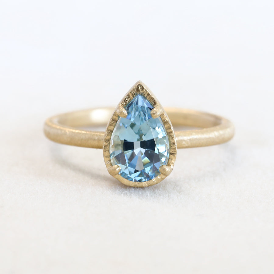 1.28ct Aquamarine ring