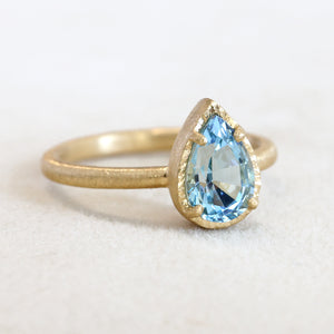 1.28ct Aquamarine ring