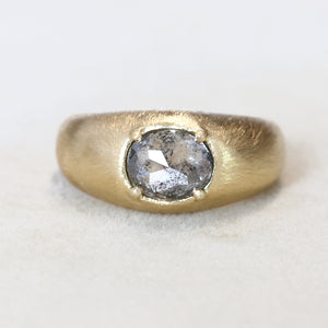 1.40ct Salt & Pepper diamond Zen ring