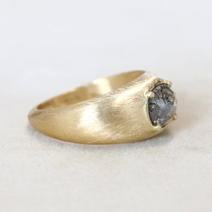 1.40ct Salt & Pepper diamond Zen ring