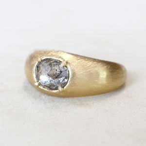 1.40ct Salt & Pepper diamond Zen ring
