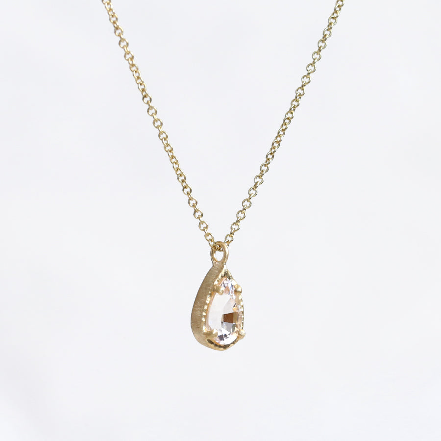 0.80ct Morganite necklace