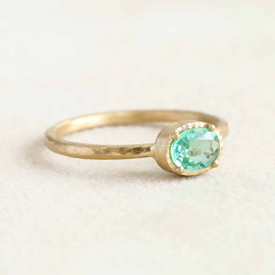 0.43ct Paraiba tourmaline ring