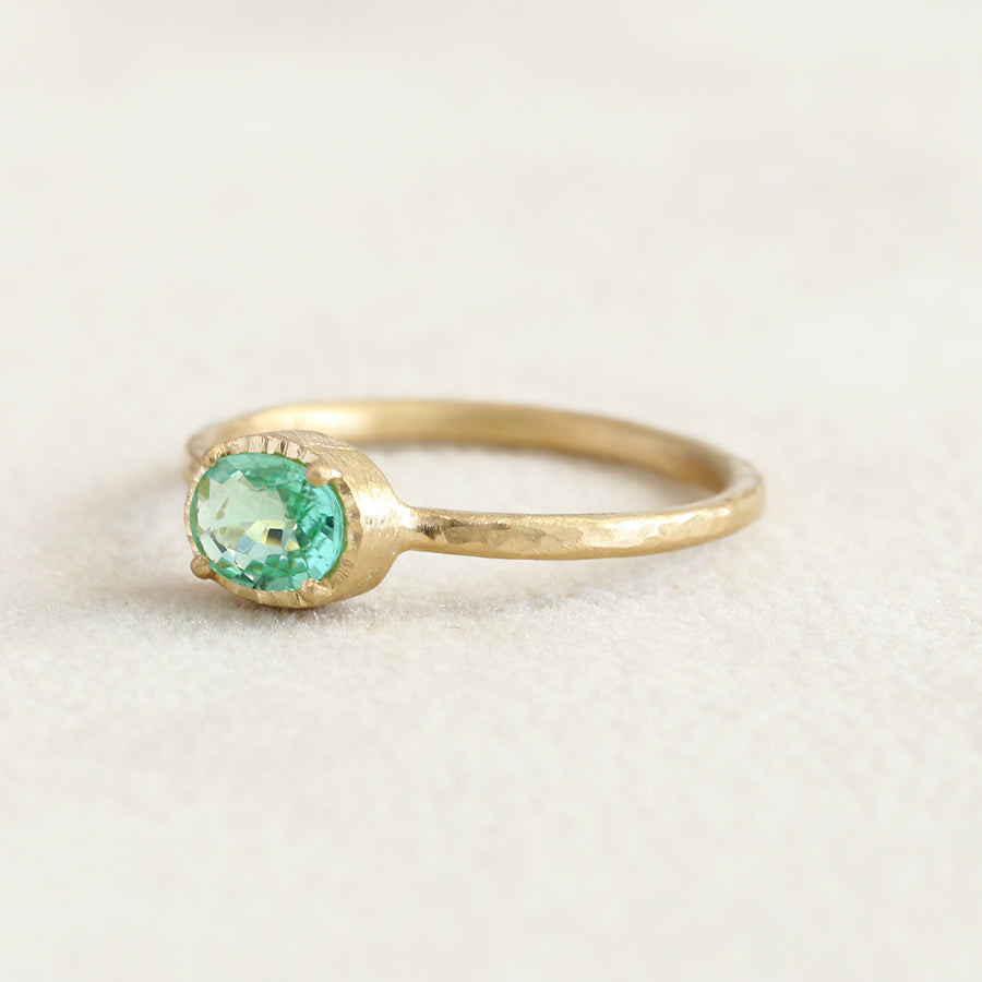 0.43ct Paraiba tourmaline ring