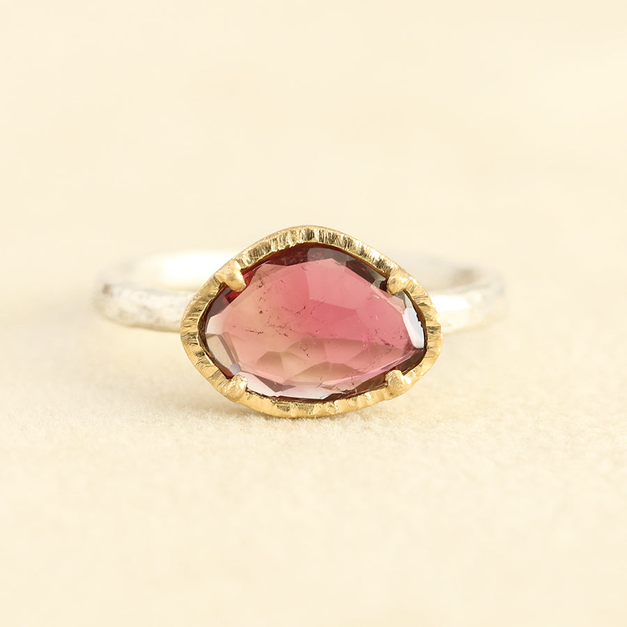 1.02ct Rose tourmaline ring