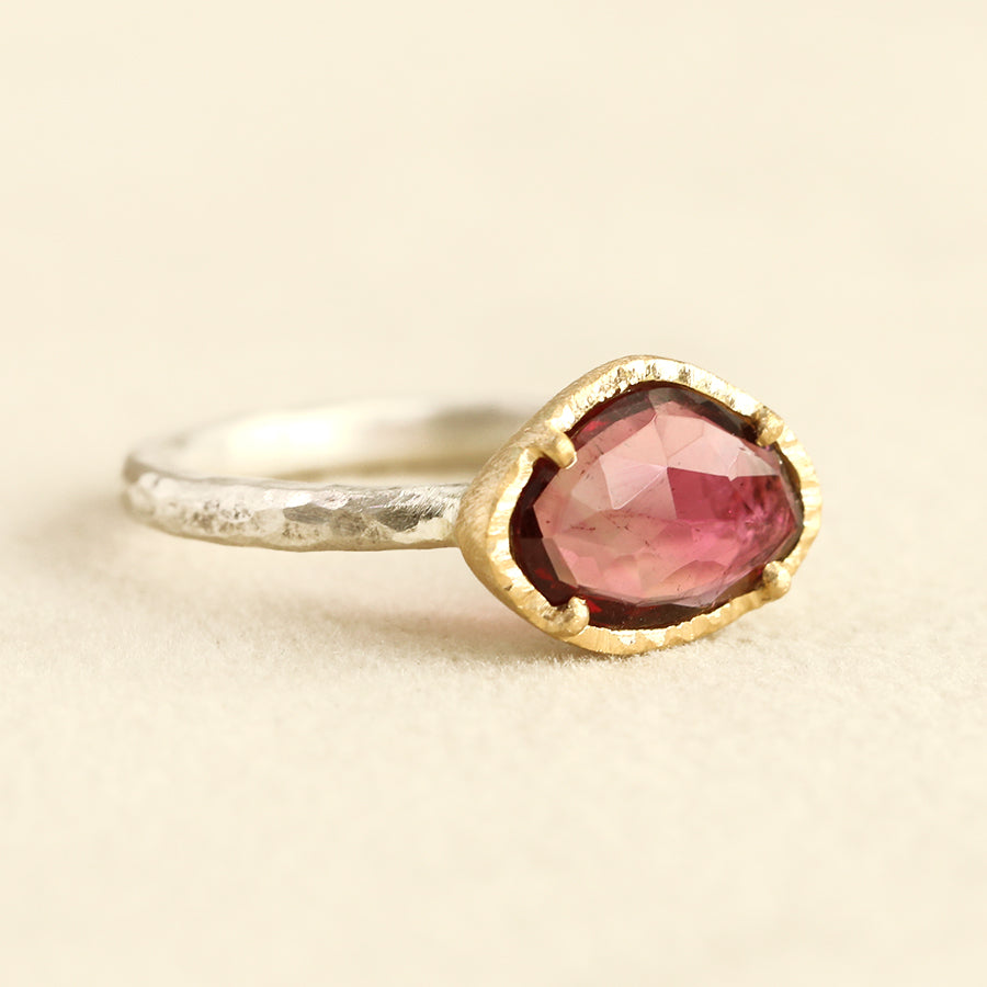 1.02ct Rose tourmaline ring