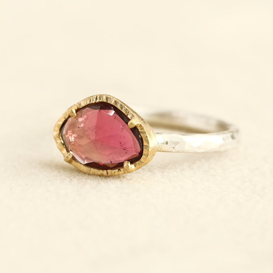 1.02ct Rose tourmaline ring