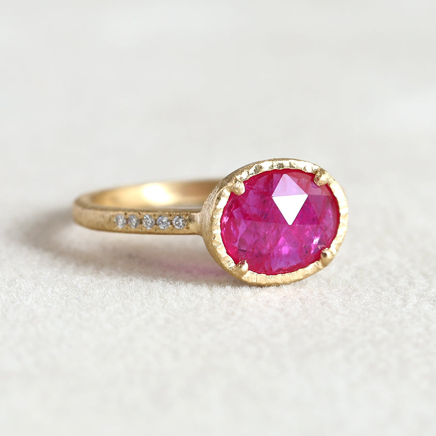 1.34ct Ruby ring