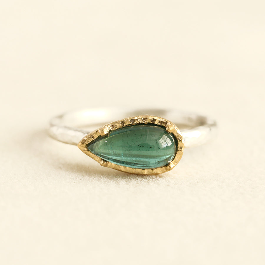 1.49ct Blue  tourmaline ring