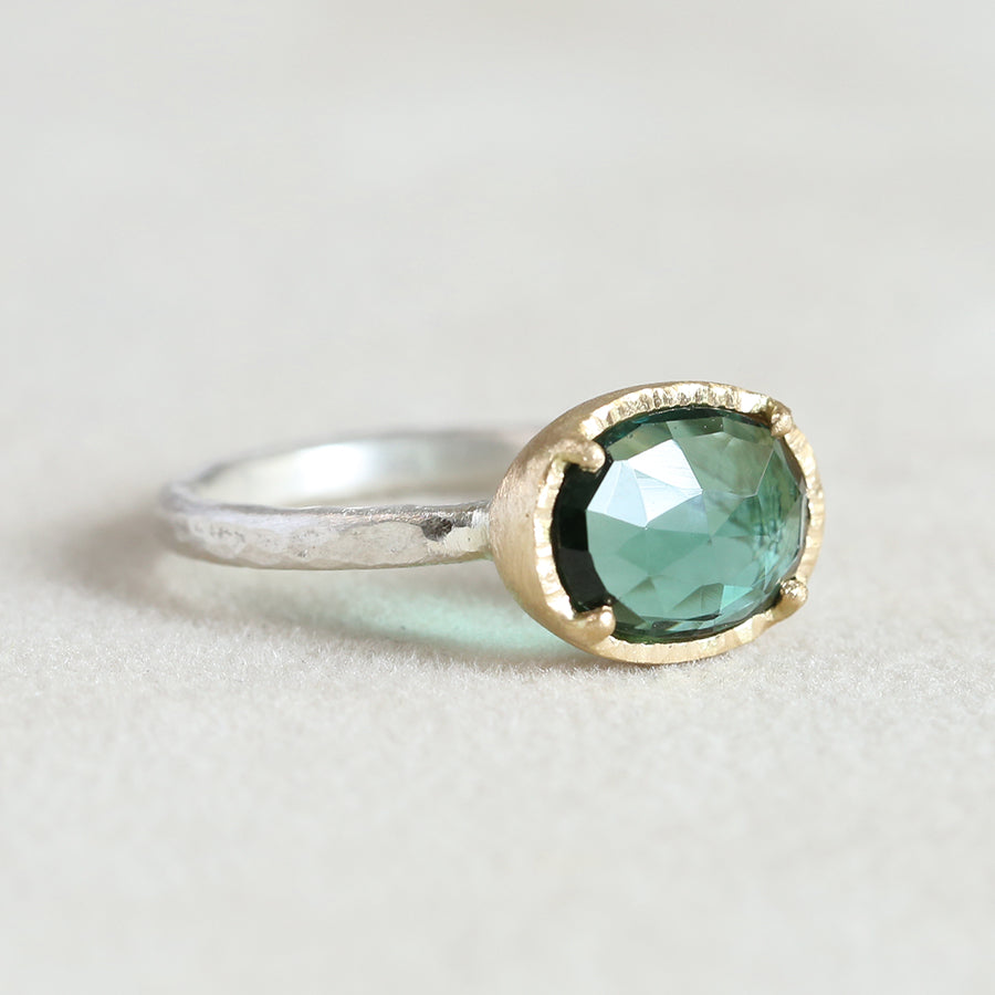 1.55ct Green tourmaline ring